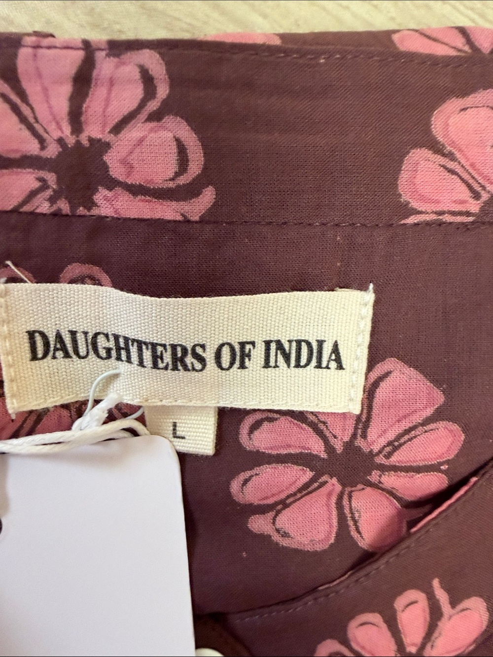 DAUGHTERS OF INDIA ANIKA MINI DRESS PINK COSMOS - L - Picture 8 of 12